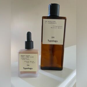 New - Typology Tinted Serum Shade 1 Fair and 7 Ingredient Micellar Water